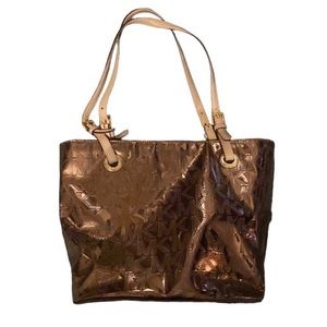 Euc Michael Kors Rose Gold Tote - image 1